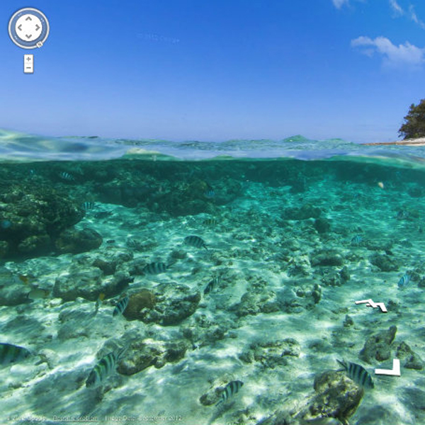 Google, картография, Street View, Google уходит под воду